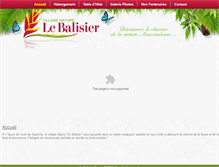 Tablet Screenshot of lebalisier-guyane.com